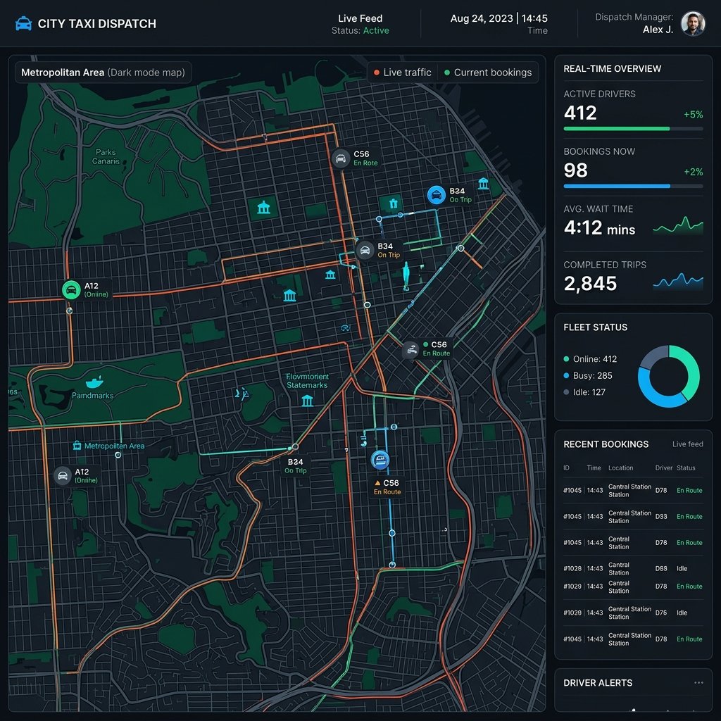 Barcelona City Taxi Dispatch System
